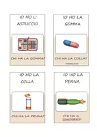 Vorschau - Spiele - "Gli oggetti della scuola"-Io ho-chi ha auf Italienisch - Seite 2