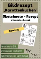 Vorschau - Anderer Materialtyp - Bildrezept - Sketchnot-Rezept - Karottenkuchen - Deckblatt
