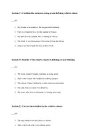 Vorschau - Arbeitsblätter - Exam - Relative Clauses (Relativsätze) - Grammar - Klassenarbeit - Seite 2