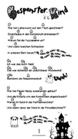 Vorschau - Anderer Materialtyp - Gespenster-Lied für Halloween oder das ganze Jahr ;-) - Deckblatt