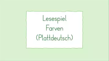 Vorschau - Arbeitsblätter - Materialpaket Plattdeutsch Farven - Seite 1