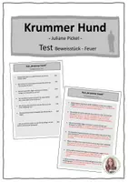 Vorschau - Arbeitsblätter - Krummer Hund: Test Kapitel 25-37 | RSAP/HSAP 2025 - Deckblatt