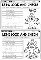 Vista previa - Hojas de trabajo - BODY PARTS - Reading Worksheets - página 3