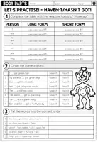 Vista previa - Hojas de trabajo - BODY PARTS - HAVE / HAS GOT (3 Worksheets) - página 2