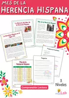 Vista previa - Hojas de trabajo - Hispanic Heritage Month | Comprensión Lectora - Portada