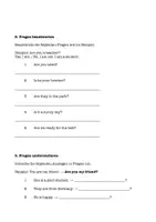 Vorschau - Arbeitsblätter - Grammar: The verb ‚to be‘ - Questions ❓ - Seite 1