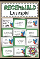 Vorschau - Spiele - REGENWALD - Lesespiel - Deckblatt