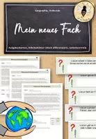 Vorschau - Arbeitsblätter - Erste Stunde: Mein neues Fach Geographie (Geografie/Erdkunde) - Deckblatt