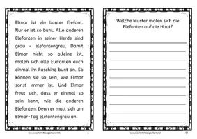 Vorschau - Arbeitsblätter - Materialpaket Elmar - Seite 3
