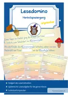 Vorschau - Spiele - Lesespiel/Lesedomino 3. bis 6. Klasse Thema Herbst - Deckblatt