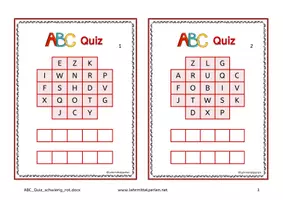 Vorschau - Spiele - ABC Quiz - 5 fehlende Buchstaben - Seite 2