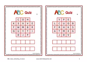 Vorschau - Spiele - ABC Quiz - 5 fehlende Buchstaben - Seite 3