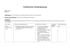 Vorschau - Stundenentwürfe - Stundenplanung: „Brudermord im Altwasser" - Deckblatt