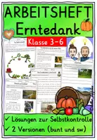 Vorschau - Stundenentwürfe - Religion Erntedank Klasse 3-6 Arbeitsheft - Deckblatt
