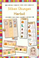 Vorschau - Spiele - Silben Übungen - Herbst - Deckblatt