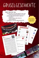 Vorschau - Arbeitsblätter - Gruselgeschichte-Paket (Anleitung, Übungen inkl. Hörtext & Bildimpulse) - Deckblatt