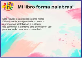 Vista previa - Hojas de trabajo - Mi libro móvil forma palabras - página 1