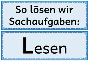 Vorschau - Präsentationen/Tafelbilder - LUFRA - Sachaufgaben lösen: Tafelmaterial (Klasse 1-4) - Seite 3