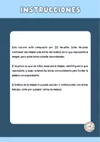 Vista previa - Tarjetas / Manipulativos - Letras desordenadas - página 1