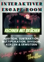 Vorschau - Stundenentwürfe - Rechnen mit Brüchen - Die Villa - interaktiver Escape-Room - Deckblatt