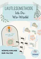 Vorschau - Mal- und Bastelvorlagen - Lautlesemethode Ich-Du-Wir Würfel - Deckblatt