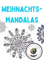 Vorschau - Mal- und Bastelvorlagen - Weihnachtsmandalas zum Ausmalen - Deckblatt
