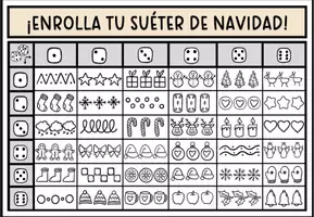Vista previa - Manualidades / Dibujos para colorear - Ugly Christmas Sweater: Lanza los dados – Proyecto navideño creativo para la clase de arte - página 2