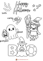 Προεπισκόπηση - Φύλλα εργασίας - Halloween colouring pages - Εξώφυλλο