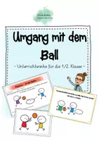 Vorschau - Stundenentwürfe - Materialpaket Ballgewöhnung/ Umgang mit dem Ball Sport Grundschule - Deckblatt