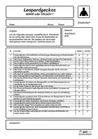 Vorschau - Arbeitsblätter - Leopardgecko - Wahr oder Falsch - Aufgabenblatt und Lösung - Seite 2