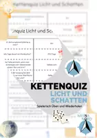 Vorschau - Arbeitsblätter - Kettenquiz/Domino - Licht & Schattten - 6. Klasse - Seite 1