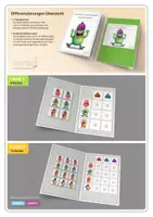 Vorschau - Stationenlernen - Materialpaket | Monster und Mützen kombinieren | Level 1 - 4 - Seite 3