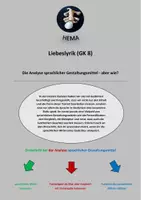 Vorschau - Arbeitsblätter - Lyrik (GK 8): Analyse sprachlicher Mittel - aber wie? - Deckblatt