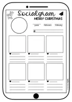 Vorschau - Stundenentwürfe - Christmas - social media template - Seite 1