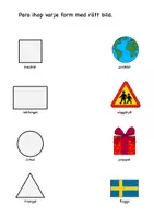 förhandsvisning - Para ihop geometriska former - sida 2