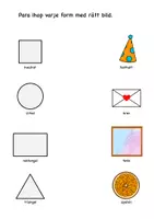 förhandsvisning - Para ihop geometriska former - sida 3
