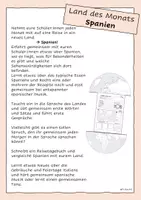 Vorschau - Unterrichtsreihen - Land des Monats - Spanien - Wissenskartei und Arbeitsblätter - Seite 1