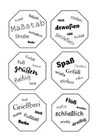 Vorschau - Spiele - Rechtschreibspiel Wörterzwilling - Wörter mit ß - Seite 1