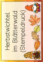 Vorschau - Stundenentwürfe - Herbstwichtel mit Stempeldruck (Grundschule Herbst Kunst 1-4) - Seite 3