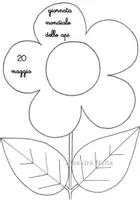 anteprima - Materiale per pittura e bricolage - Giornata mondiale delle api: fiore con lapbook - Pagina 1