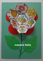 anteprima - Materiale per pittura e bricolage - Giornata mondiale delle api: fiore con lapbook - Pagina di copertina