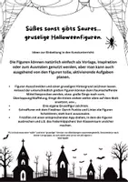 Vorschau - Stundenentwürfe - Gruselgestalten treiben ihr Unwesen (Kunstunterricht, Halloween) - Seite 1