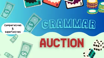 Vista previa - Juegos / Gamificación - Grammar auction comparatives superlatives - Portada