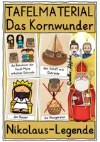 Vorschau - Poster - Nikolaus Legende Kornwunder – Grundschule TAFELMATERIAL - Deckblatt