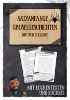 Vorschau - Arbeitsblätter - Schreiben - Satzanfänge für Gruselgeschichten - Deckblatt