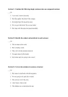 Vorschau - Arbeitsblätter - Klassenarbeit - Sentence Structure and Sentence Types - Grammar - Klassenarbeit oder Übung - Seite 2