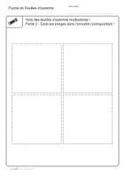 Aperçu - Jeux - Fiches de travail | Puzzle de Feuilles d‘automne, 4 pieces - Page 3