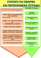 Προεπισκόπηση - Εργασία τάξης/τεστ - Συνταγή για όμορφα και περιποιημένα τετράδια- - Εξώφυλλο