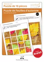 Aperçu - Apprentissages en autonomie - Fiches de travail | Puzzle de Feuilles d‘automne, 16 pieces - Page de couverture