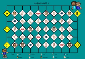 Vorschau - Spiele - Zwei Sprechspiele My body maze /Mein Körper Labyrinth - Seite 2